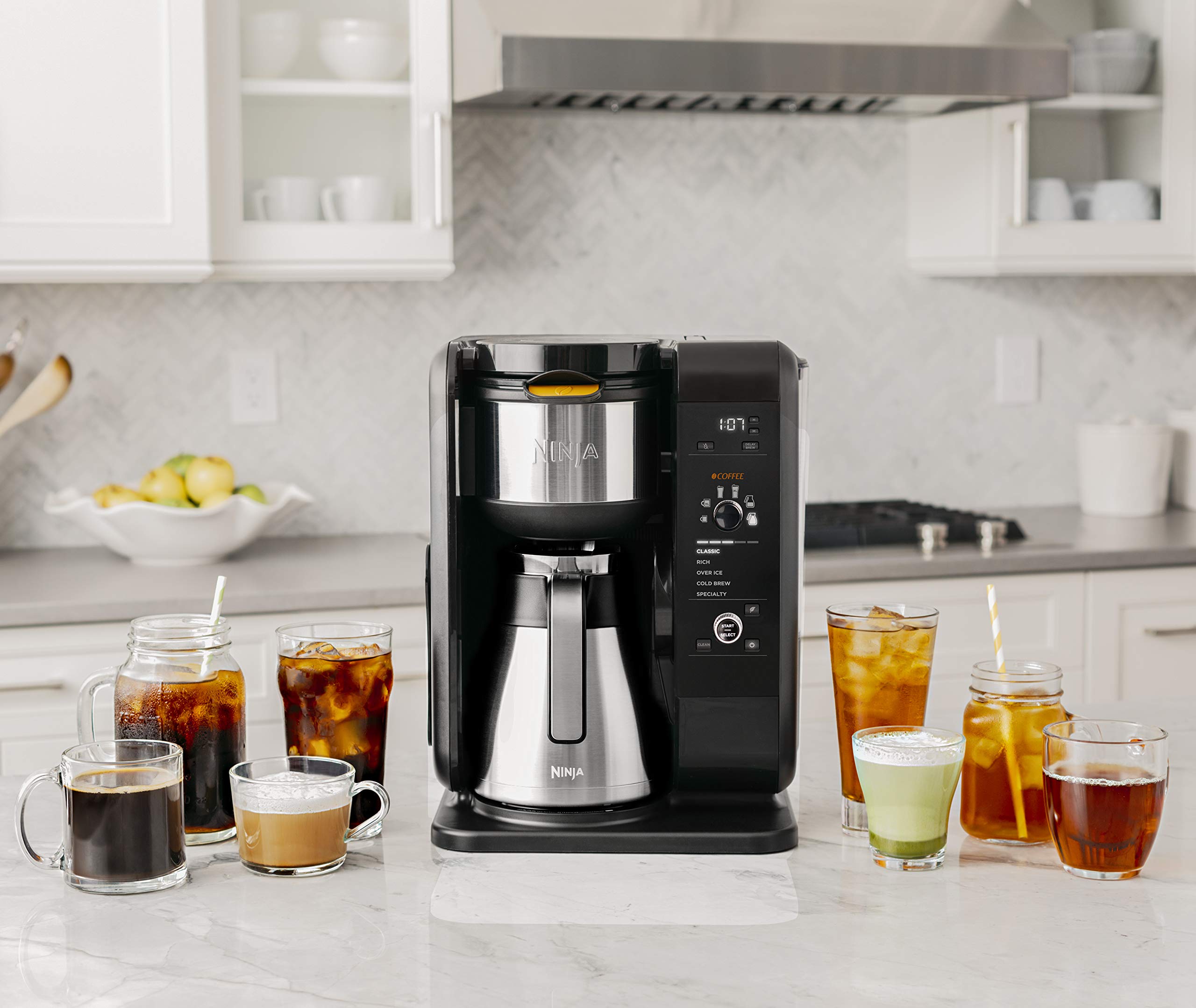 【Appliances】Hot & Cold Brewed System, Auto-iQ Tea & Coffee Maker with Frother, Coffee & Tea Baskets