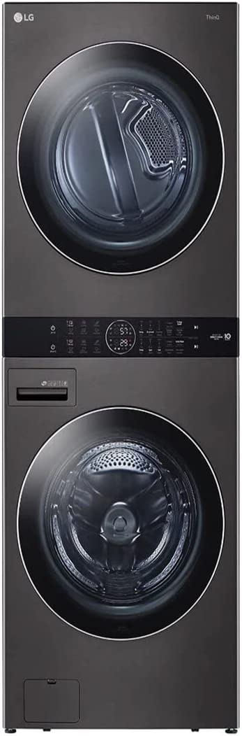 Single Unit Front Load LG WashTower™ with Center Control™ 4.5 cu. ft. Washer and 7.4 cu. ft. Gas Dryer