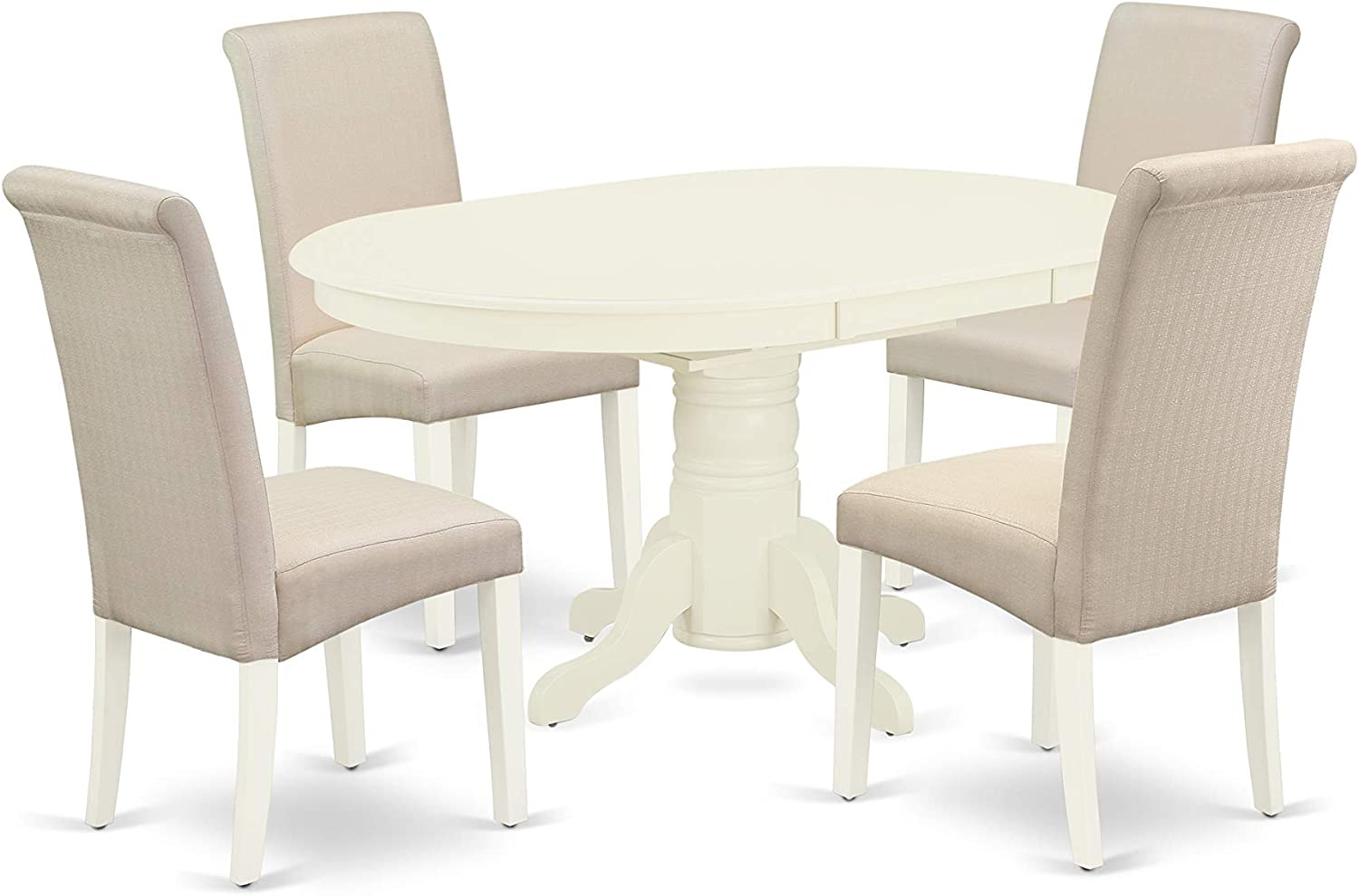 East-West Furniture AVBA7-OAK-02 Dining Set, 7-Pieces