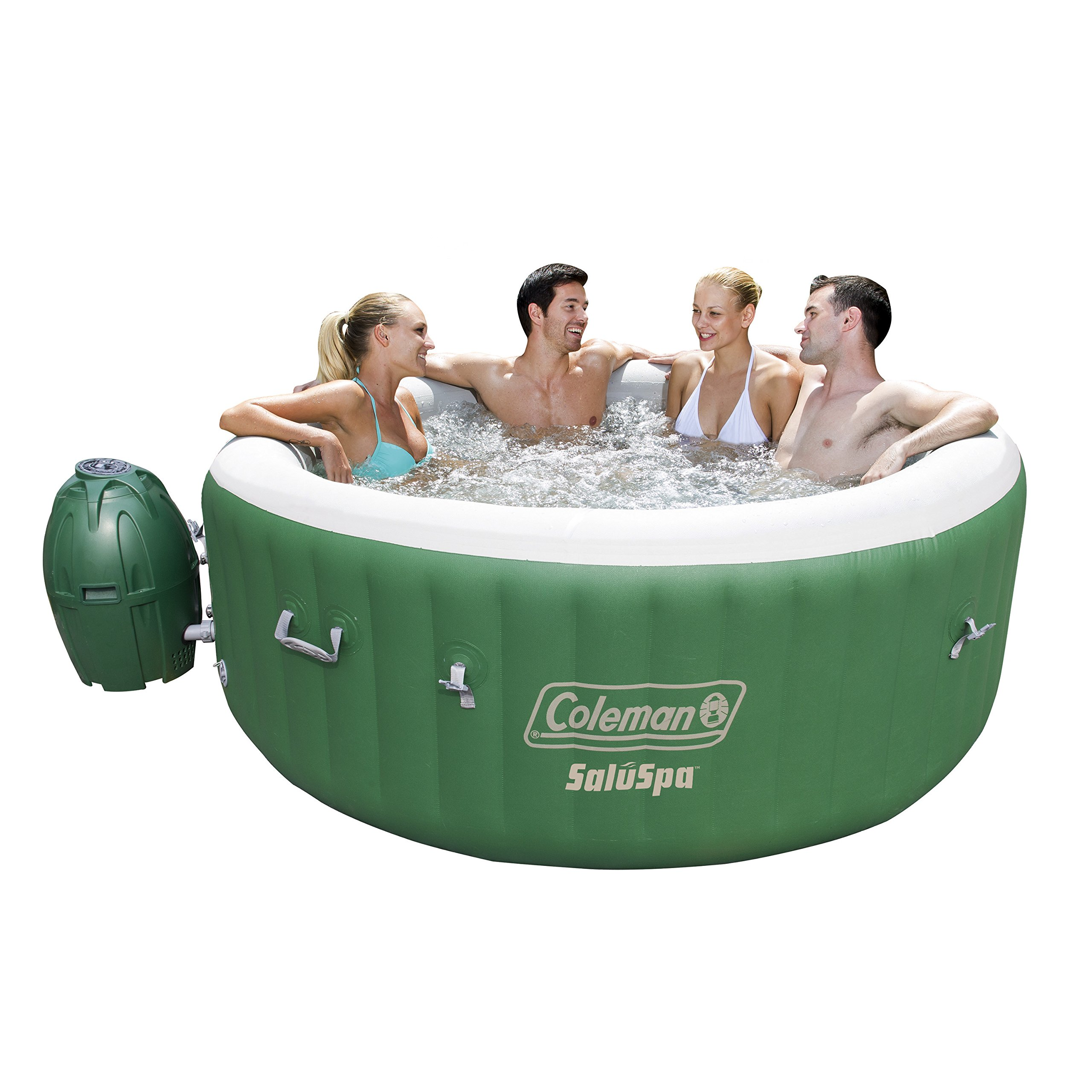 【Sports&Outdoors】Inflatable Hot Tub, Portable Hot Tub with Heated Water System & Bubble Jets