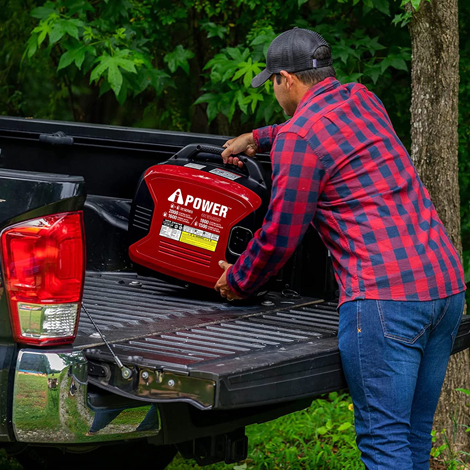 A-iPower SUA2000iD 2000 Watt Portable Inverter Generator Gas & Propane Powered, Small with Super Quiet Operation for Home, RV, or Emergency