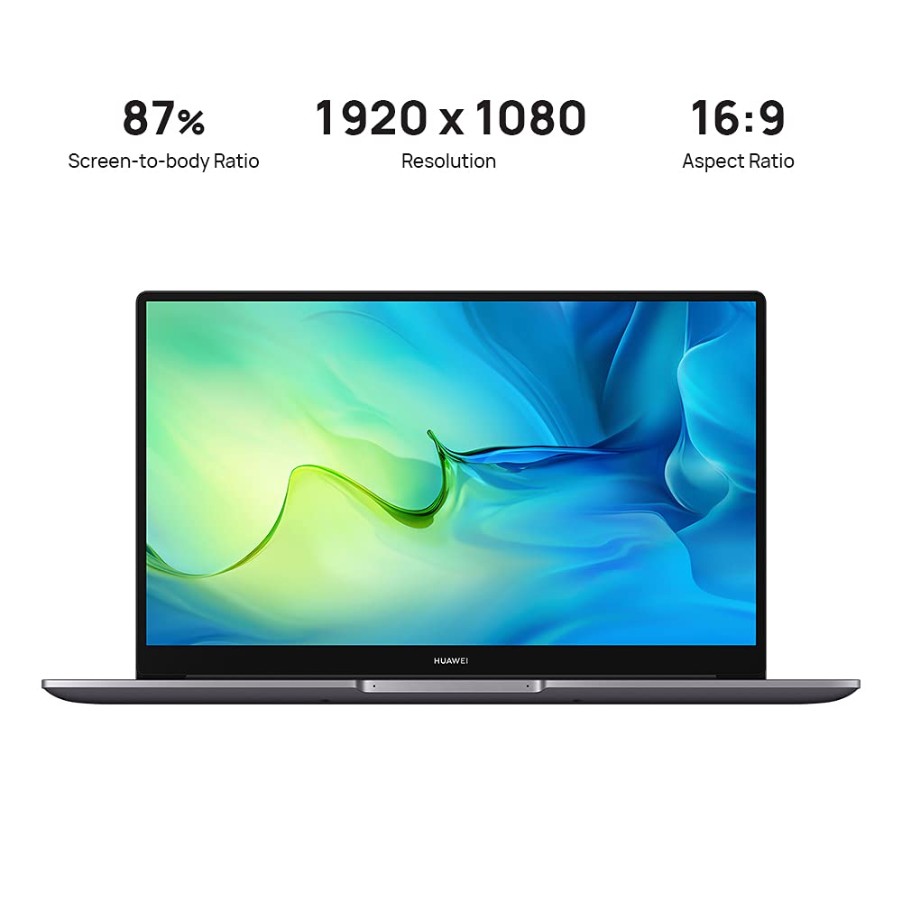 【Electronics】MateBook D 15 Laptop - Windows 11, 15.6'' 1080P Eye Comfort FullView Display, 8GB+512GB