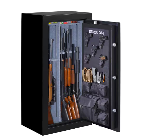 Elite 30-Gun Fireproof Safe with Electronic Lock Gun Safe, Black