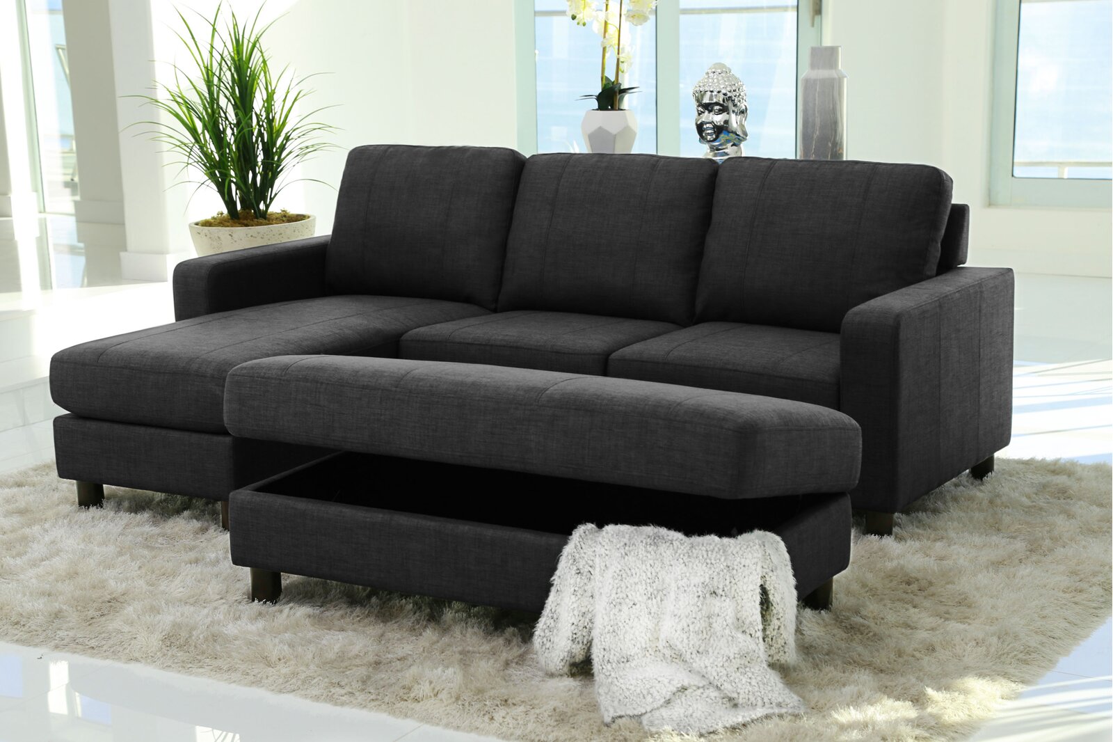 【Furniture】Barlett 2 - Piece Upholstered Chaise Sectional