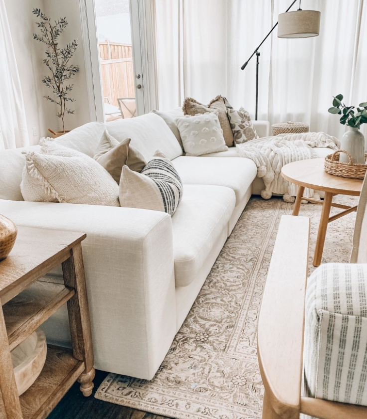 Beta Quartz White Modular Sofa