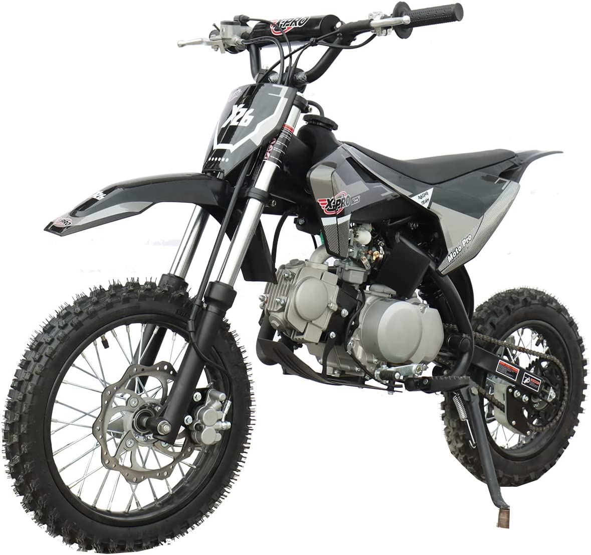 X-PRO 125cc Dirt Bike Pit Bike Adults Dirt Bikes Pit Bikes Youth Dirt Pitbike 125 Dirt Bike，Black