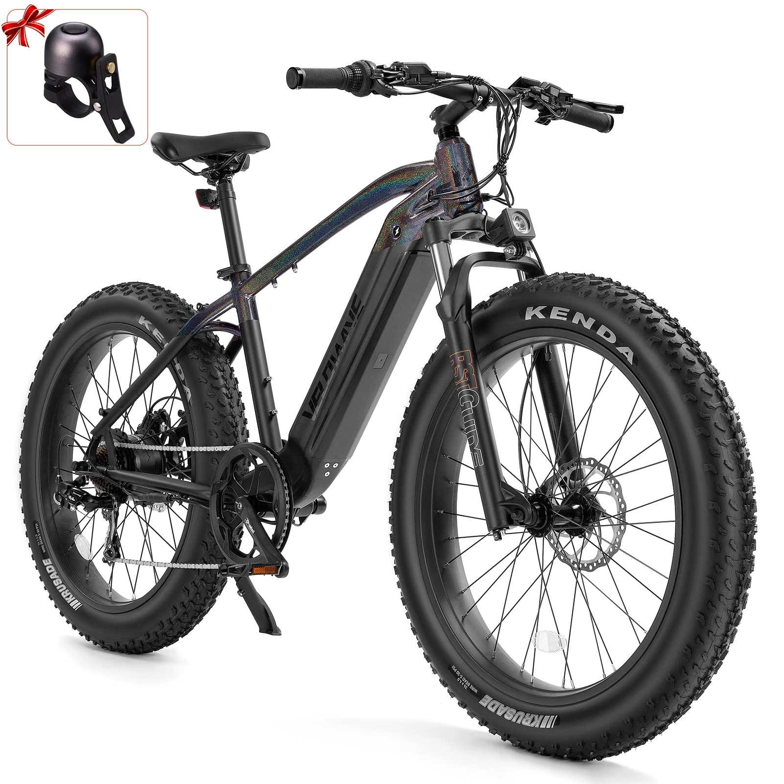 【Sports&Outdoors】Electric Bike Adults 750W BAFANG Motor 48V 15Ah 26'' Fat Tire Ebike