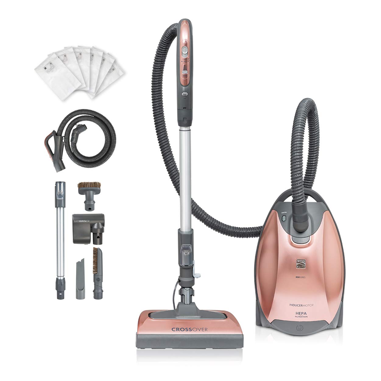 【Appliances】Canister Vacuum Cleaner 2-Motor Power Suction with Pet PowerMate & Cleaning Tools