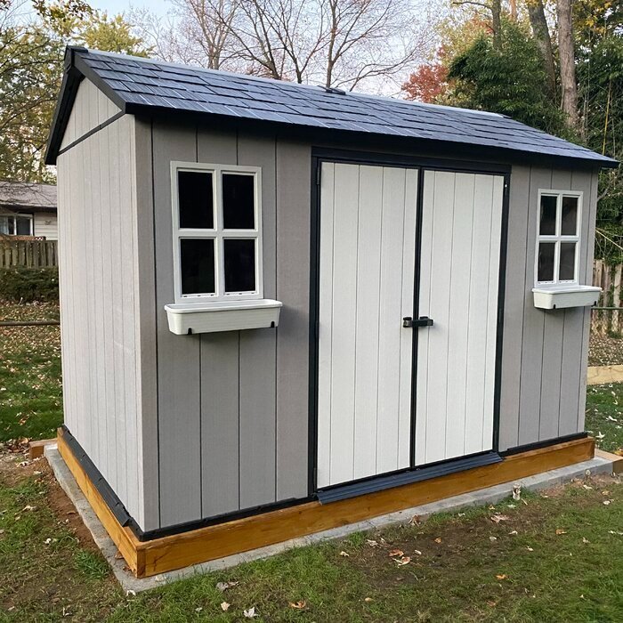 【Storage Shed】Oakland 11 ft. W x 7.5 ft. D Plastic Storage Shed