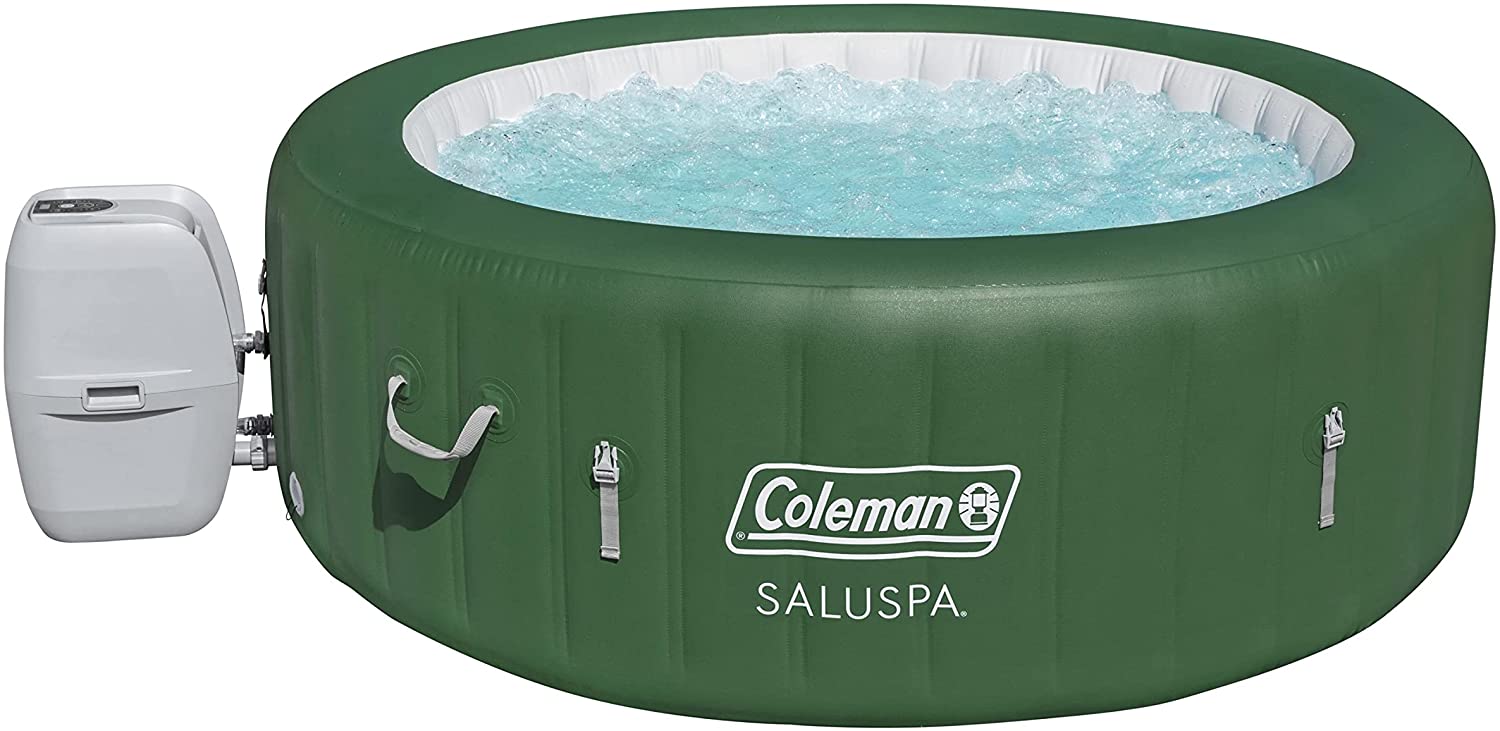 Coleman SaluSpa Inflatable Hot Tub | Portable Hot Tub W/ Heated Water System & Bubble Jets