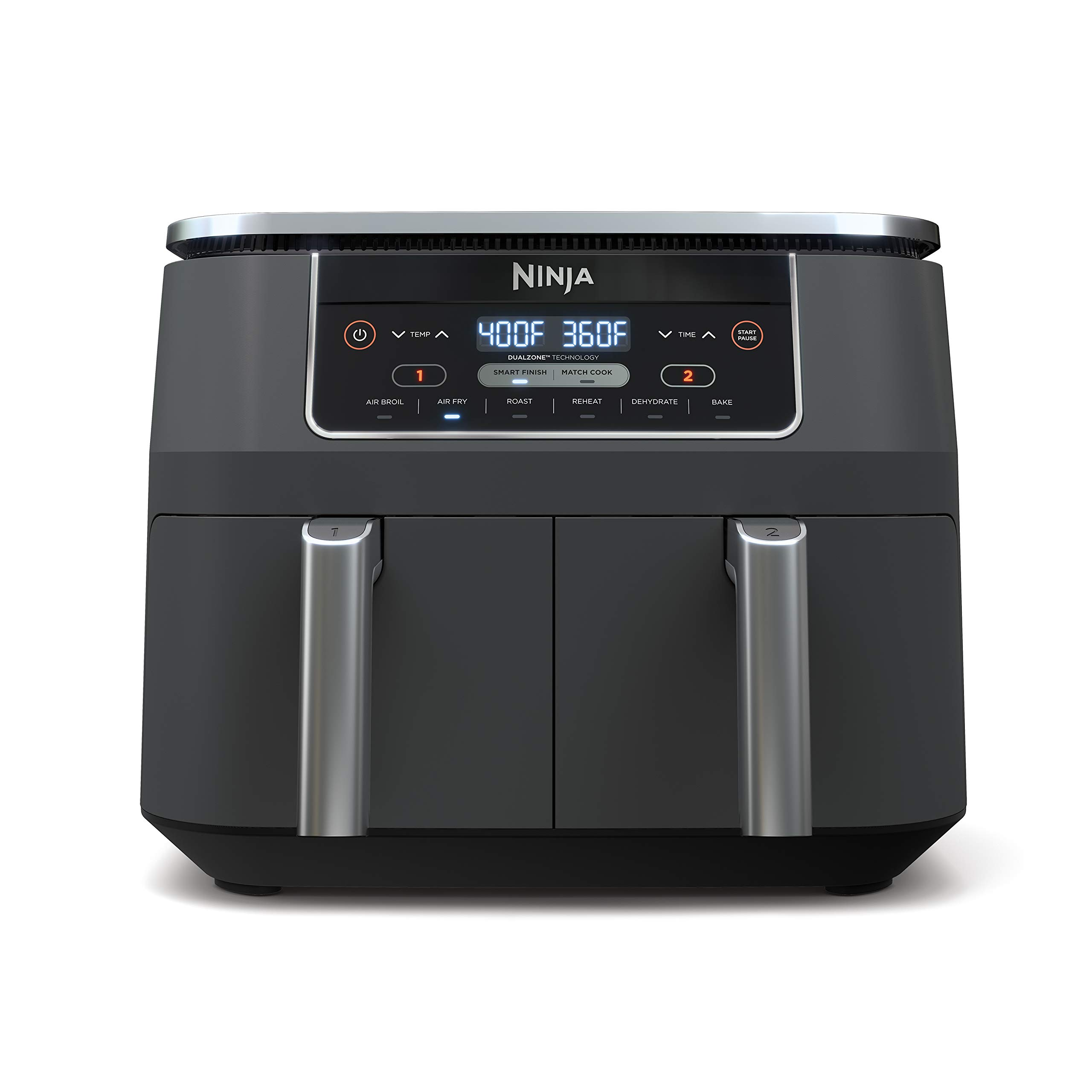 【Electronics】【BS】Ninja DZ201 Foodi 8 Quart 6-in-1 DualZone 2-Basket Air Fryer with 2 Independent Frying Baskets